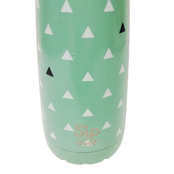 Sip by Swell Insulated Water Bottle Stainless Steel 15 oz Mint Green Triangles - Picture 8 of 8